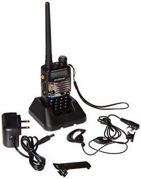 4. Baofeng UV5RA Ham Two Way Radio 136-174/400-480 MHz Dual-Band Transceiver (Black)