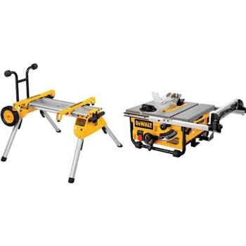 1. DEWALT DW7440RS Rolling Saw Stand with DW745 10-Inch Compact Job-Site Table Saw