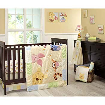 7. Disney Winnie the Peeking Pooh Nursery Crib