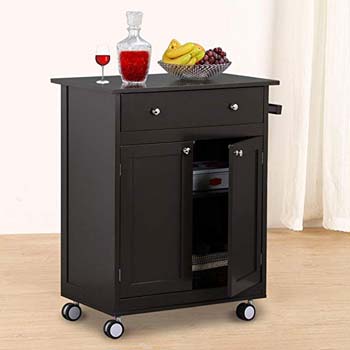 6. Go2buy Wood Single Drawer Cabinet