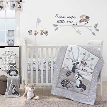 3. Bedtime Originals Little rascals Forest Animals 3-Piece Crib Bedding Set