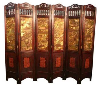 9. Asian Home Vintage Room Divider