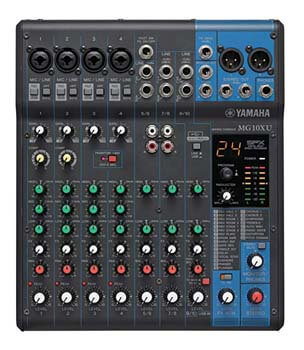 2. Yamaha MG10XU 10-Input Stereo Mixer with Effects