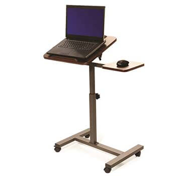 7. Seville Classics Tilting Sit-Stand Computer Desk Cart