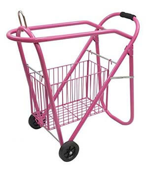 7. Western/English Saddle Rack & Tack Basket Pink