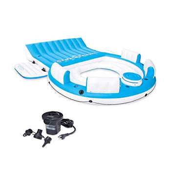 7. Intex Relaxation Island Raft and Intex AC Electric Air Pump
