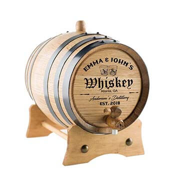 9. Personalized-custom Engraved Premium Oak Aging Barrel.