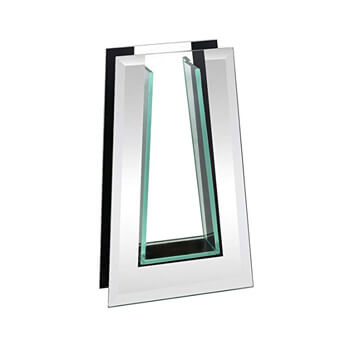 10. Royal Imports Flower Glass Vase Decorative Centerpiece Home Wedding Tall Tapered Mirror