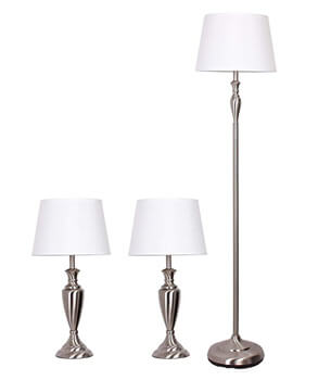 5. Catalina Lighting 18078-001 Transitional 3-Piece Set