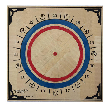 5. American Style Wood Dartboard
