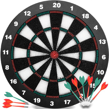 3. Innocheer Safety Darts and Kids Dart Board Set