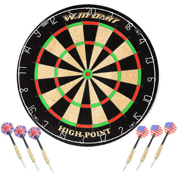 2. Win.max Blade 18-Inch Bristle Dartboard