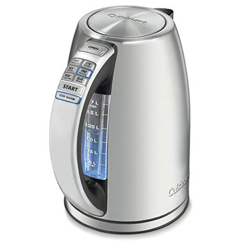 6. Cuisinart CPK-17 PerfecTemp 1.7-Liter Stainless Steel Cordless Electric Kettle