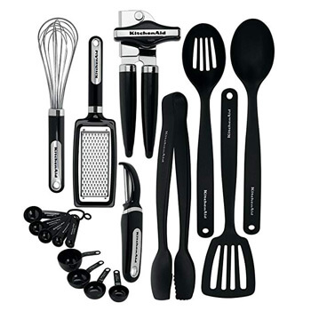 4. KitchenAid KC448BXOBA 17-Piece Tools and Gadget Set