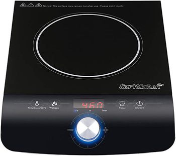 10. Duxtop 8100MC 1800W Portable Induction Cooktop Countertop Burner, Gold