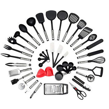 8. NexGadget Premium Kitchen Utensils 38 Pieces Kitchen Utensils Sets