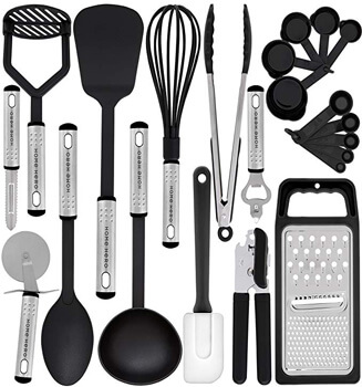 1. Kitchen Utensil Set - 23 Nylon Cooking Utensils