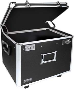 8. Vaultz VZ01270 Locking Mobile File Chest, Letter/Legal