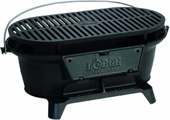 6. Lodge Cast Iron Sportsman's Grill