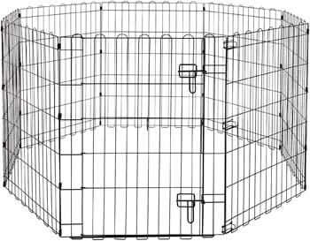 4. AmazonBasics Foldable Metal Pet Exercise and Playpen