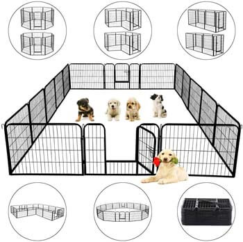 6. Topeakmart 24/32 Panels 32/40-inch Pet Dog