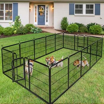 9. Giantex 24/32/40/48inch Dog Playpen with Door