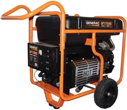 10. Generac 5735 GP17500E 17500 Running Watts/26250 Starting Watts Electric Start Gas Powered Portable Generator