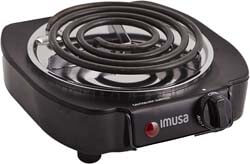 8. IMUSA USA GAU-80305 Electric Single Burner 1100-Watts, Black