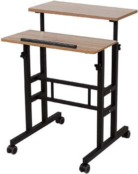 4. SDADI 2 Inches Carpet Wheels Mobile Standing Desk Stand Up Desk