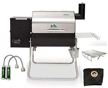 2. Davy Crockett Pellet Grill Tailgating Package Includes Cover-Collapsible Rack-BBQ Lights