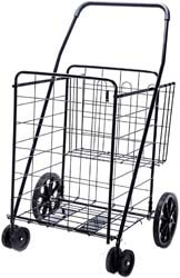 7. LS Jumbo Deluxe Folding Shopping Cart