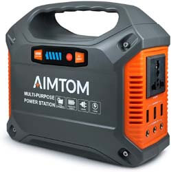1. AIMTOM Portable Solar Generator, 42000mAh 155Wh Power Station