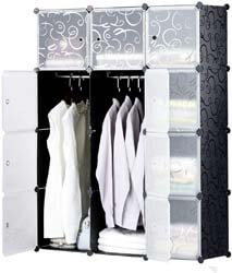 7. BRIAN & DANY 12-Cube Portable Closet, Plastic Wardrobe