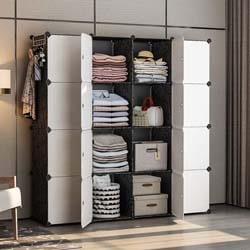 8. YOZO Modular Closet Cloth Storage Organizer Portable Kids Wardrobe Chest