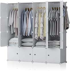 10. YOZO Modular Wardrobe Plastic Portable Closet