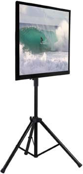 6. Mount-It! TV Tripod Floor Stand | Portable Tilting TV Stand - portable tv stand for outdoors