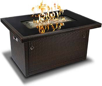 3. Outland Living Series 403-Espresso Brown Fire Table, Espresso Brown/50,000 BTU
