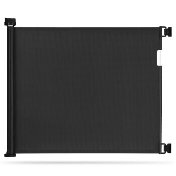 1. Retractable Baby Gate, Momcozy Mesh Safety Gate for Babies and Pets (Black)