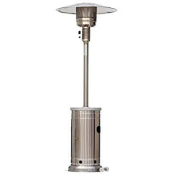 10. Style Selections/Garden Treasures Stainless Steel Floorstanding Liquid Propane Patio Heater